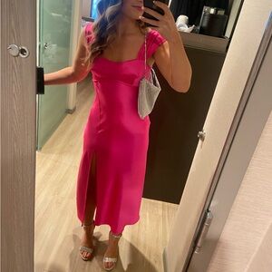 ASOS design pink gown dress sz 2